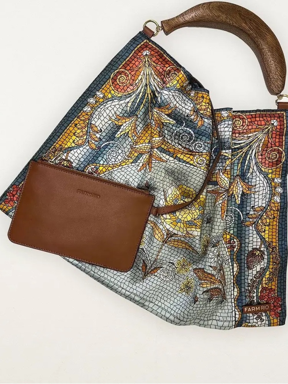 Farm Rio Multicolor Scarf Mini Bag - Picture 4 of 9